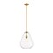 Z-Lite Ayra 1 Light Pendant, Olde Brass & Clear 488P12-OBR - alternate 1